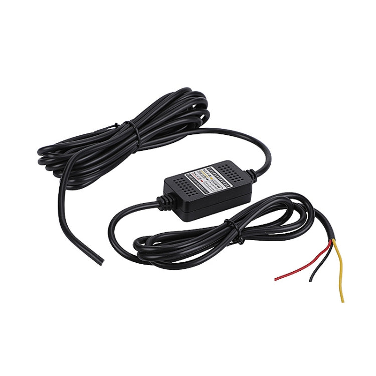 H516 Recording Step-down Line Shrinkage Video Car Charger Line Parking Monitoring Three-Core Power Cord, Model: Without Fuse(Micro Straight) - In Car by buy2fix | Online Shopping UK | buy2fix