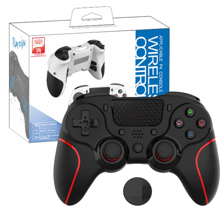 MB-P913 PC Six-Axis Somatosensory Back Key Programming Dual Vibration Bluetooth Gamepad For PS4 Pro(Red Black) - Gamepads by buy2fix | Online Shopping UK | buy2fix