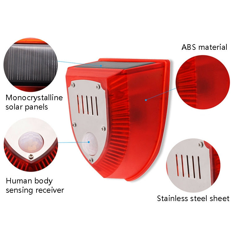 N911M Solar Animal Repeller Outdoor Sound And Light Alarm, Specification: with Induction - Security by buy2fix | Online Shopping UK | buy2fix