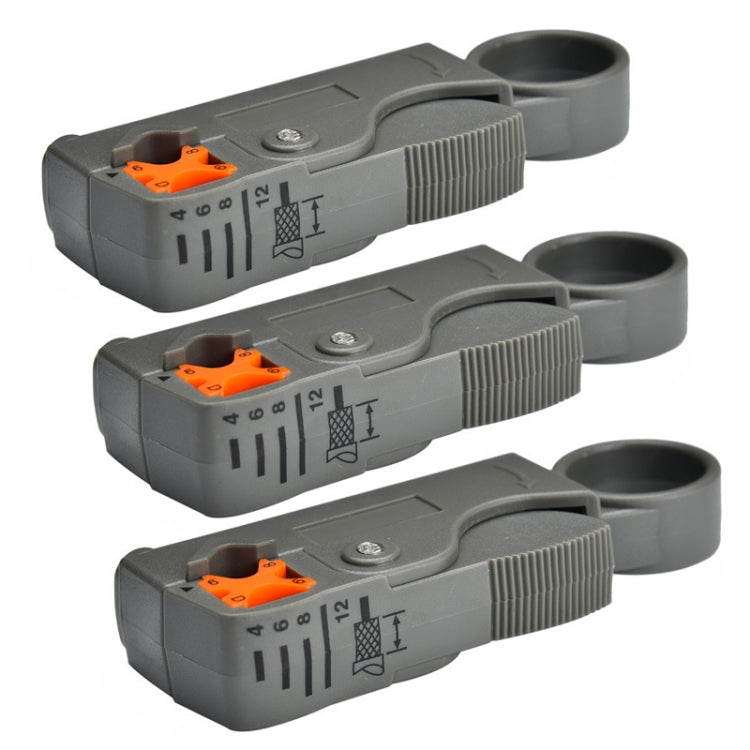 3 PCS Coaxial Cable Stripper Stripping Pliers Cable Stripping Tool(1024) - Lan Cable and Tools by buy2fix | Online Shopping UK | buy2fix