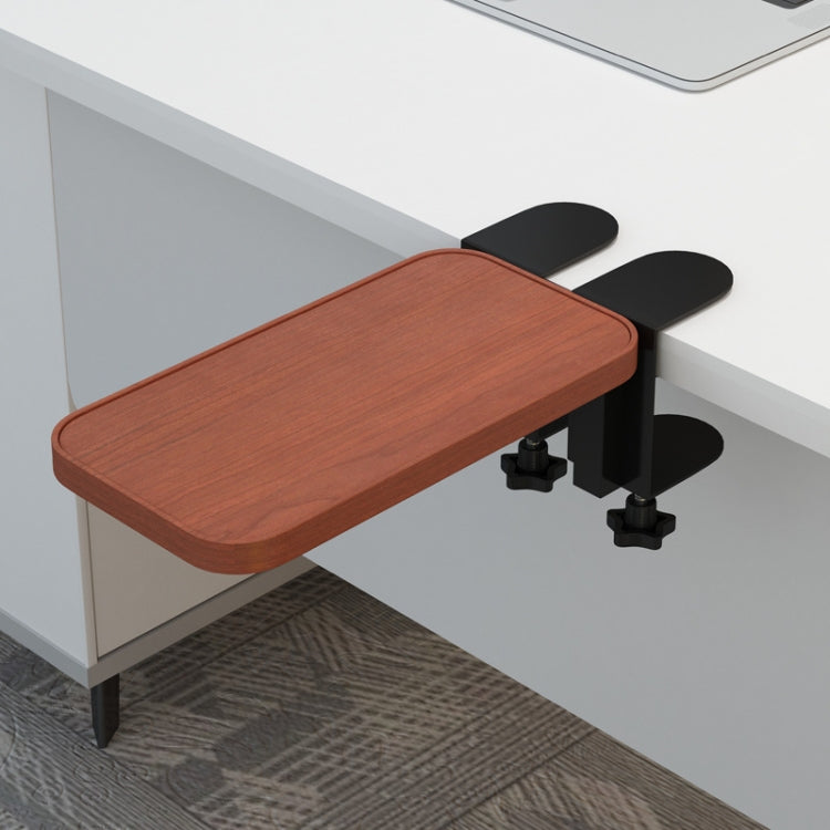 Computer Desk Rotatable Arm(Teak Color Wooden Board) - Other by buy2fix | Online Shopping UK | buy2fix