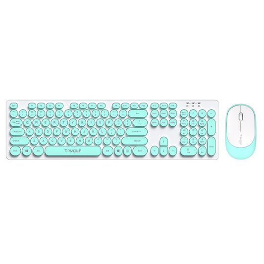 T-WOLF TF770 Mechanical Feel Wireless Gaming Keyboard And Mouse Set(Blue) - Wireless Mice by T-WOLF | Online Shopping UK | buy2fix