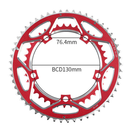 WEST BIKING 2-Piece 53t-39t Road Bike Aluminum Alloy Gear(Red) - Outdoor & Sports by WEST BIKING | Online Shopping UK | buy2fix