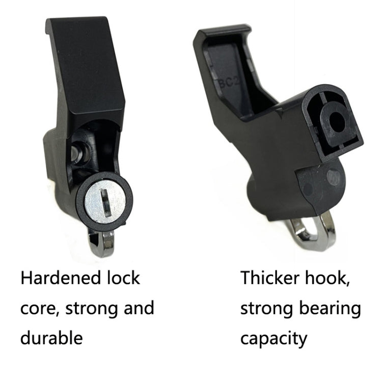 3 Sets Motorcycle Helmet Fixed Lock Hook(Black) - In Car by buy2fix | Online Shopping UK | buy2fix