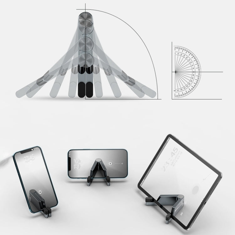 Boneruy T1  Aluminum Alloy Folding Mobile Phone Stand Tablet Computer Stand (Orange) - Desktop Holder by buy2fix | Online Shopping UK | buy2fix