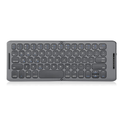 B088 65 Keys Portable Folding Bluetooth Keyboard(Pearley Gray) - Wireless Keyboard by buy2fix | Online Shopping UK | buy2fix