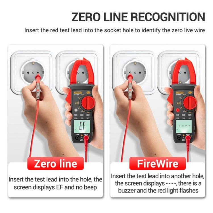 ANENG Intelligent Digital Backlit Clamp-On High-Precision Multimeter, Specification: ST181 - Consumer Electronics by ANENG | Online Shopping UK | buy2fix