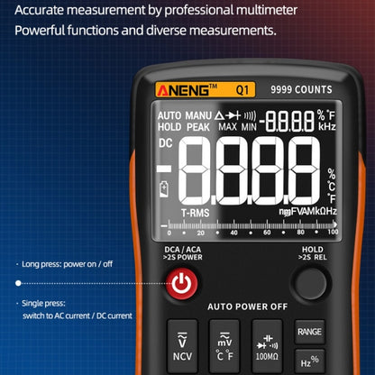 ANENG AN-Q1 Automatic High-Precision Intelligent Digital Multimeter, Specification: Standard(Red) - Consumer Electronics by ANENG | Online Shopping UK | buy2fix