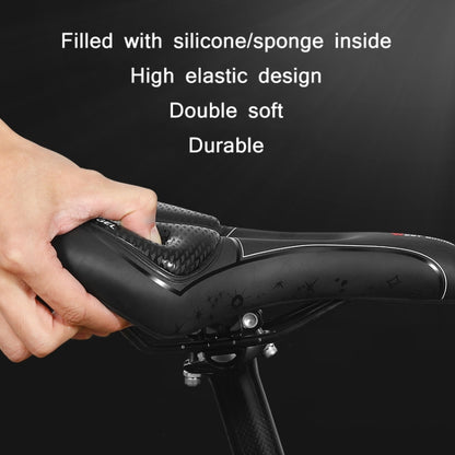 WEST BIKING Bicycle Riding Comfortable Silicone Saddle, Style: Rhombus Annual Wheel (Sponge) - Outdoor & Sports by WEST BIKING | Online Shopping UK | buy2fix