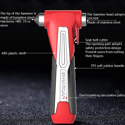 CS-B07 Car Multi-Function Emergency Hammer Fire Escape Hammer(Black) - In Car by buy2fix | Online Shopping UK | buy2fix