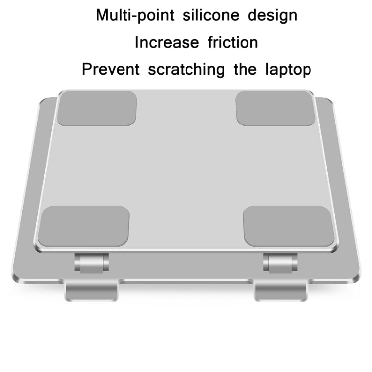 L301 Laptop Portable Adjustable Desktop Cooling Bracket(Moon Silver) - Computer & Networking by buy2fix | Online Shopping UK | buy2fix