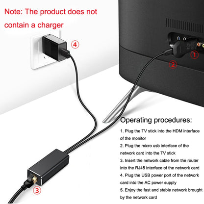 WK1109 Micro USB to RJ45 Network Card For Fire TV Stick - USB Network Adapter by buy2fix | Online Shopping UK | buy2fix