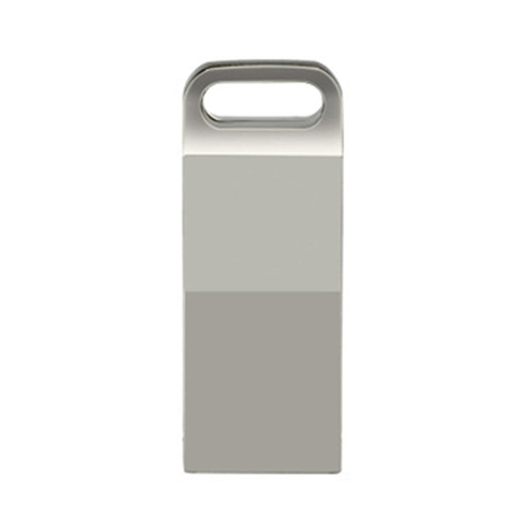 JHQG1 Step Shape Metal High Speed USB Flash Drives, Capacity: 128GB(Silver Gray) - USB Flash Drives by buy2fix | Online Shopping UK | buy2fix