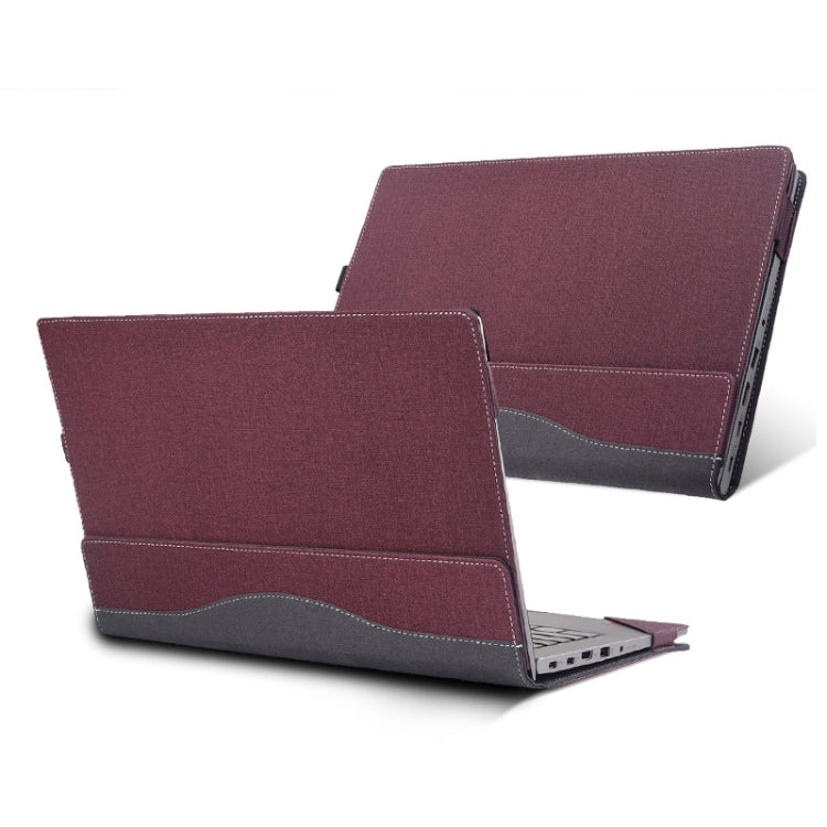 Laptop Leather Anti-Fall Protective Case For HP Envy X360 13-Ag Ar(Wine Red) - 13.3 inch by buy2fix | Online Shopping UK | buy2fix