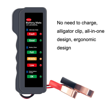 12V Automotive Battery Tester Fault Diagnosis Instrument - In Car by buy2fix | Online Shopping UK | buy2fix