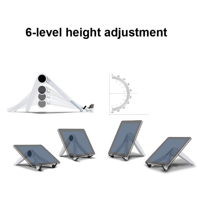 UP-1S Foldable Laptop Stand Mobile Phone Tablet Desktop Stand(White) - Computer & Networking by buy2fix | Online Shopping UK | buy2fix