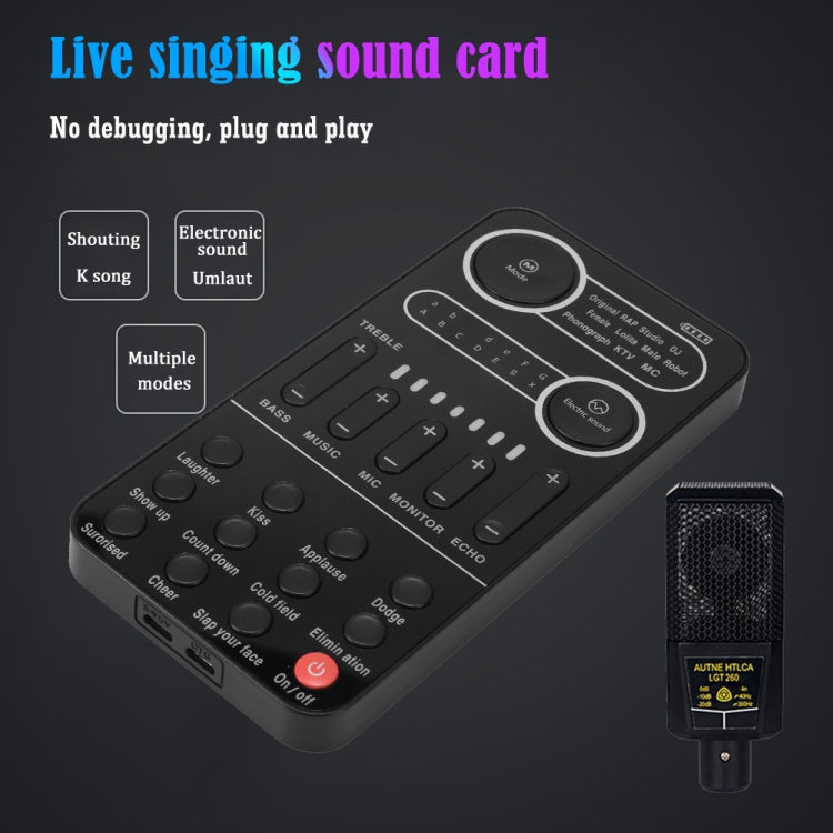 K9 Set Voice Changer Game Live Broadcast Mobile Computer Sound Card - Consumer Electronics by buy2fix | Online Shopping UK | buy2fix