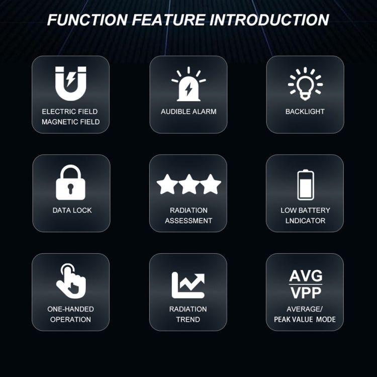 ET925 Large Screen Digital Display Electromagnetic Radiation Detector - Consumer Electronics by buy2fix | Online Shopping UK | buy2fix