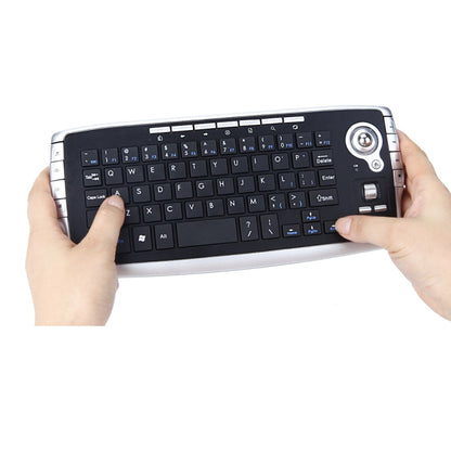 MY-10 2.4G 78 Keys 1200 DPI Mini Wireless Trackball Keyboard Wireless Keyboard And Mouse Set - Wireless Keyboard by buy2fix | Online Shopping UK | buy2fix