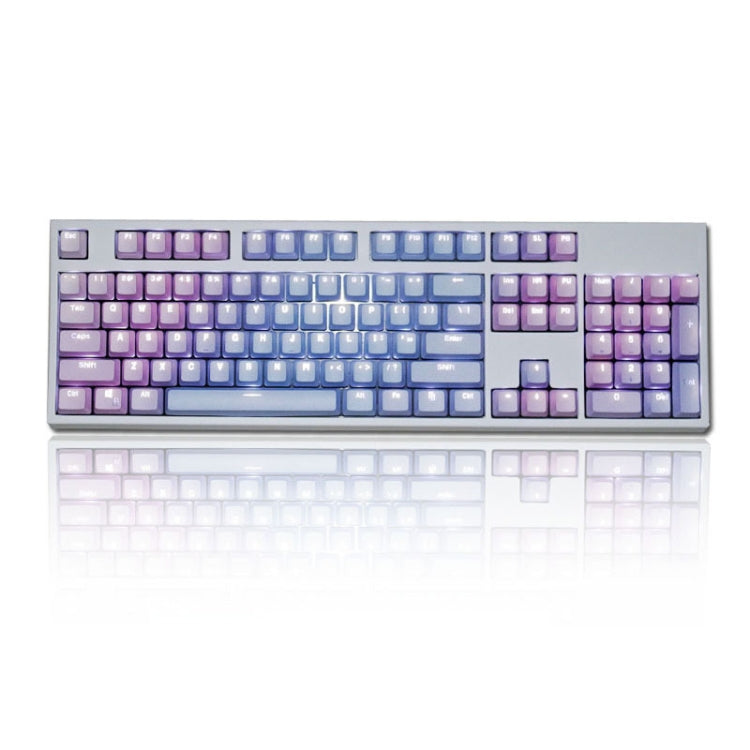 104 Keys Light-transmitting Dip-dyed Keycaps(Blue Enchantress) - Other by buy2fix | Online Shopping UK | buy2fix