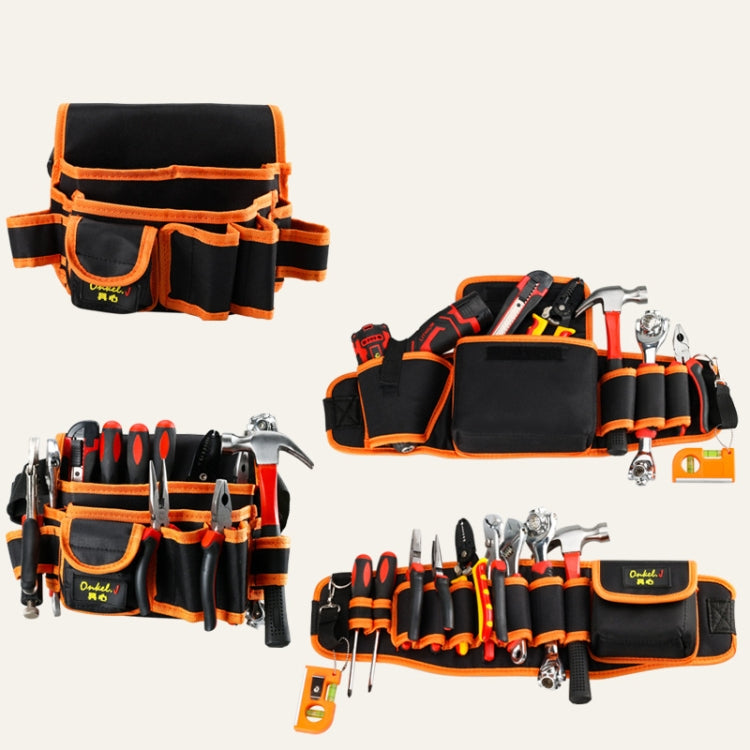 Onkel.J Electrician Waist Bag Canvas Multifunctional Tool Bag, Series: D  Type - Storage Bags & Boxes by buy2fix | Online Shopping UK | buy2fix