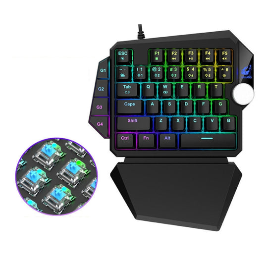 ZIYOU LANG K5 39 Keys RGB Mechanical Gaming Keyboard For PS4, Cable Length: 1.5m(Black Green Shaft) - Wireless Keyboard by ZIYOU LANG | Online Shopping UK | buy2fix