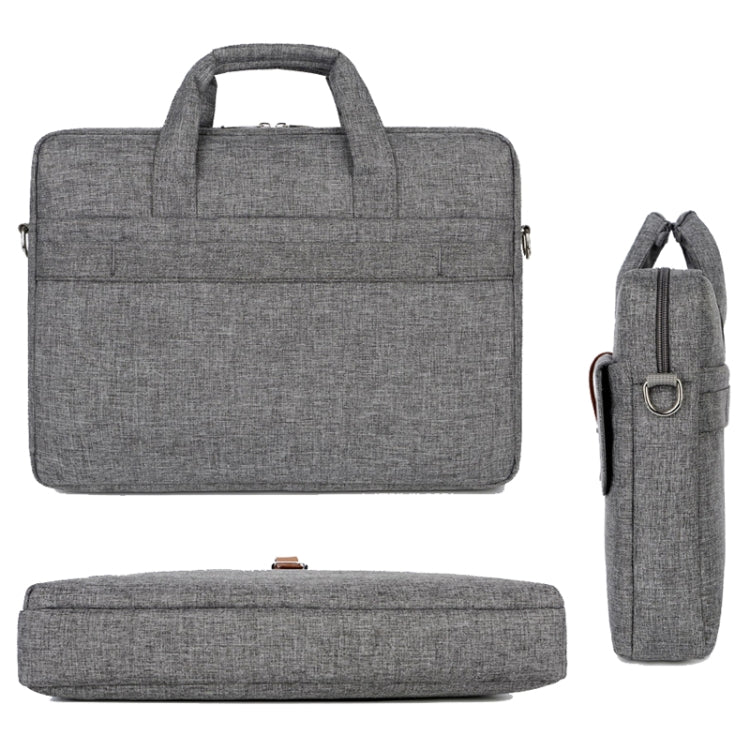 Multifunctional Wear-resistant Shoulder Handheld Laptop Bag, Size: 13 - 13.3 inch(Gray) - 13.3 inch by buy2fix | Online Shopping UK | buy2fix