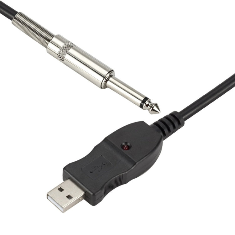 3M USB Noise-Free Straight-In Computer Guitar Connection Cable(Black) - Consumer Electronics by buy2fix | Online Shopping UK | buy2fix