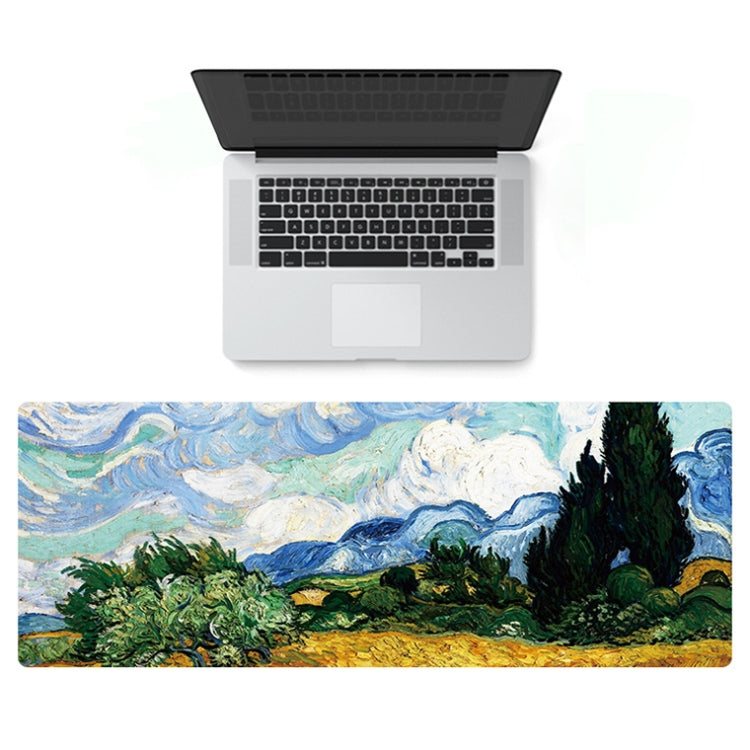 300x800x1.5mm Unlocked Am002 Large Oil Painting Desk Rubber Mouse Pad(Scarecrow) - Mouse Pads by buy2fix | Online Shopping UK | buy2fix