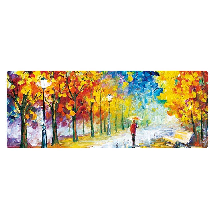 300x800x3mm Locked Am002 Large Oil Painting Desk Rubber Mouse Pad(Autumn Leaves) - Mouse Pads by buy2fix | Online Shopping UK | buy2fix