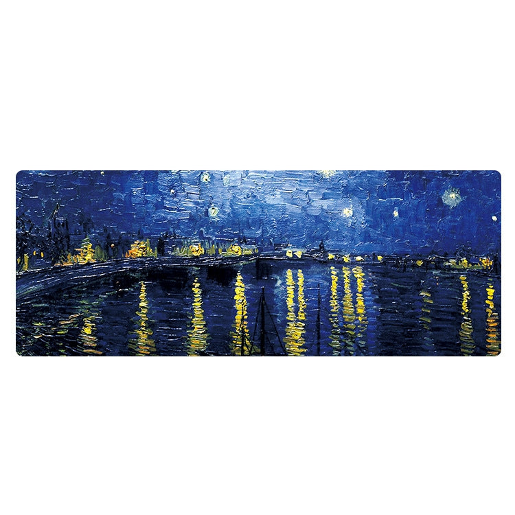 400x900x2mm Locked Am002 Large Oil Painting Desk Rubber Mouse Pad(Starry Night) - Mouse Pads by buy2fix | Online Shopping UK | buy2fix