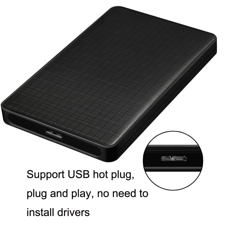 E39 2.5 Inch USB3.0 SATA Mobile Hard Disk Box(Black) - HDD Enclosure by buy2fix | Online Shopping UK | buy2fix