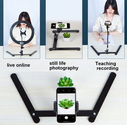 360 Degree Adjustable Metal Overhead Base Desktop Phone Holder,Style: Base+PTZ - Consumer Electronics by buy2fix | Online Shopping UK | buy2fix