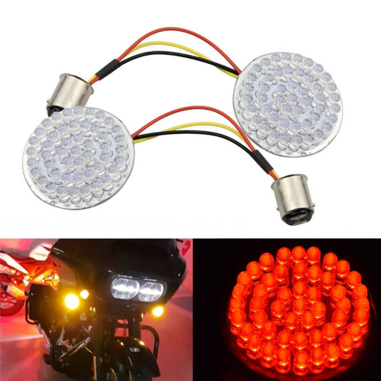 2 PCS Motorcycle LED Signal Steering Lamp For Dyna(Red Light 1156 Without Lampshade) - In Car by buy2fix | Online Shopping UK | buy2fix