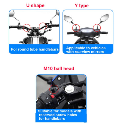 Motorcycle Bracket Crab Navigation Phone Bracket,Style： Y-type - In Car by buy2fix | Online Shopping UK | buy2fix