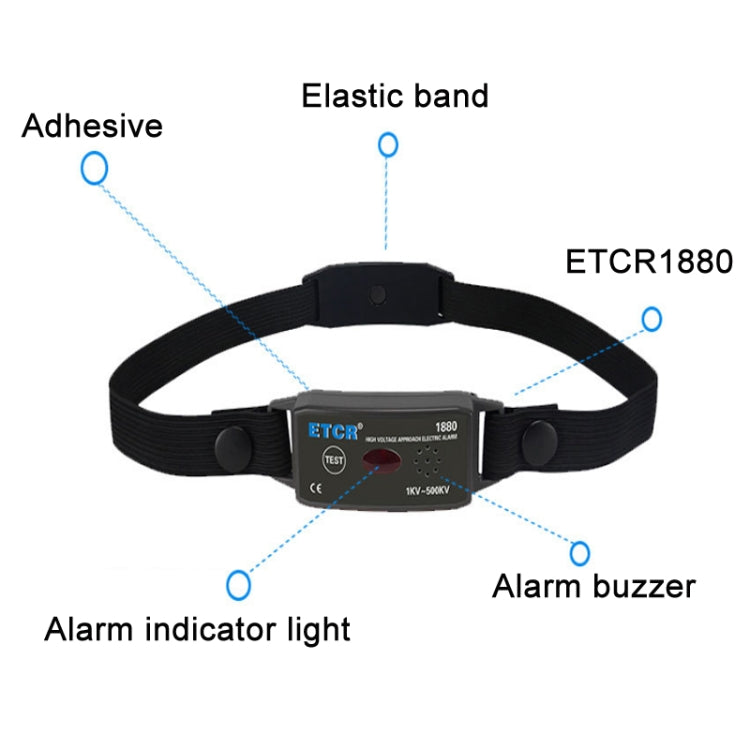 ETCR Non-contact High Voltage Alarm Ellectrician Test Pen, Model: ETCR1880 For Helmet - Current & Voltage Tester by ETCR | Online Shopping UK | buy2fix