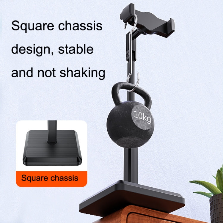 2 PCS Desktop Mobile Phone Live Broadcast Bracket Online Class Telescopic Floor Stand(Cool Black) - Consumer Electronics by buy2fix | Online Shopping UK | buy2fix