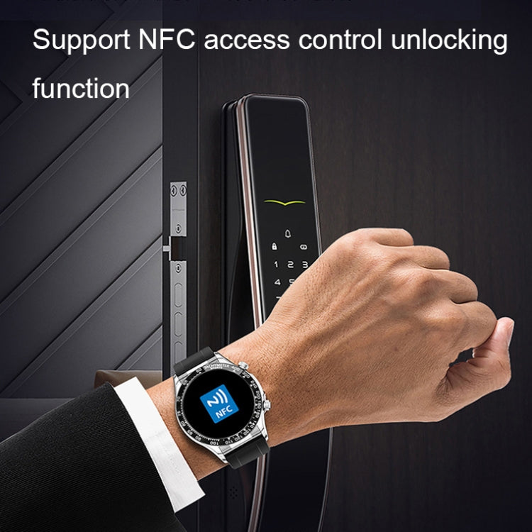 LOANIY E18 Pro Smart Bluetooth Calling Watch with NFC Function, Color: Black Silicone - Smart Watches by LOANIY | Online Shopping UK | buy2fix