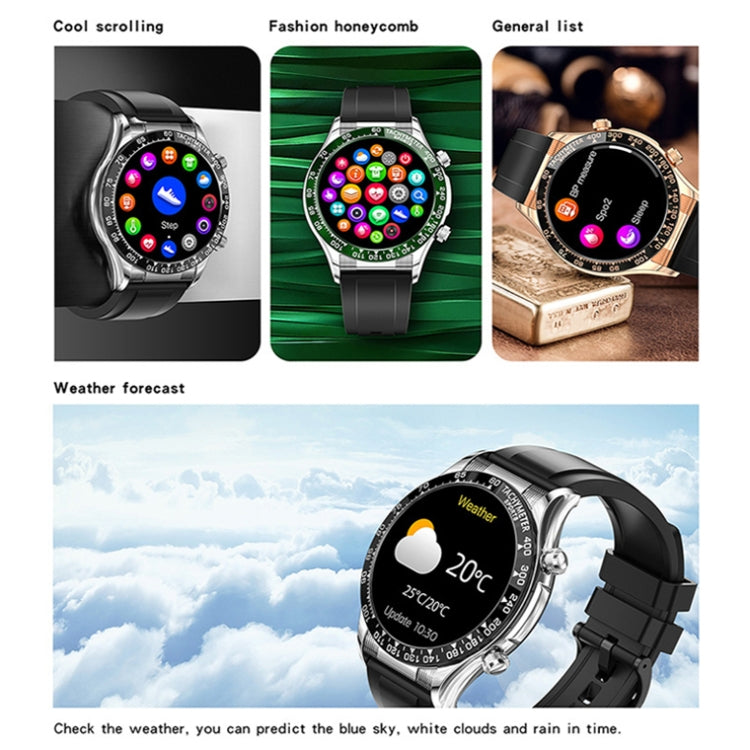 LOANIY E18 Pro Smart Bluetooth Calling Watch with NFC Function, Color: Black Silicone - Smart Watches by LOANIY | Online Shopping UK | buy2fix