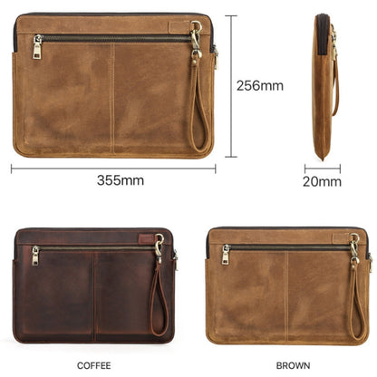 CONTACTS FAMILY Leather Laptop Sleeve For Macbook Pro 14.2 Inch(Coffee) - 14.1 inch by CONTACTS FAMILY | Online Shopping UK | buy2fix