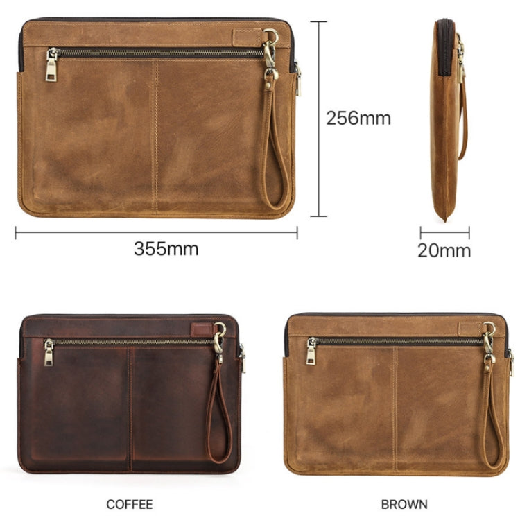 CONTACTS FAMILY Leather Laptop Sleeve For Macbook Pro 14.2 Inch(Brown) - 14.1 inch by CONTACTS FAMILY | Online Shopping UK | buy2fix