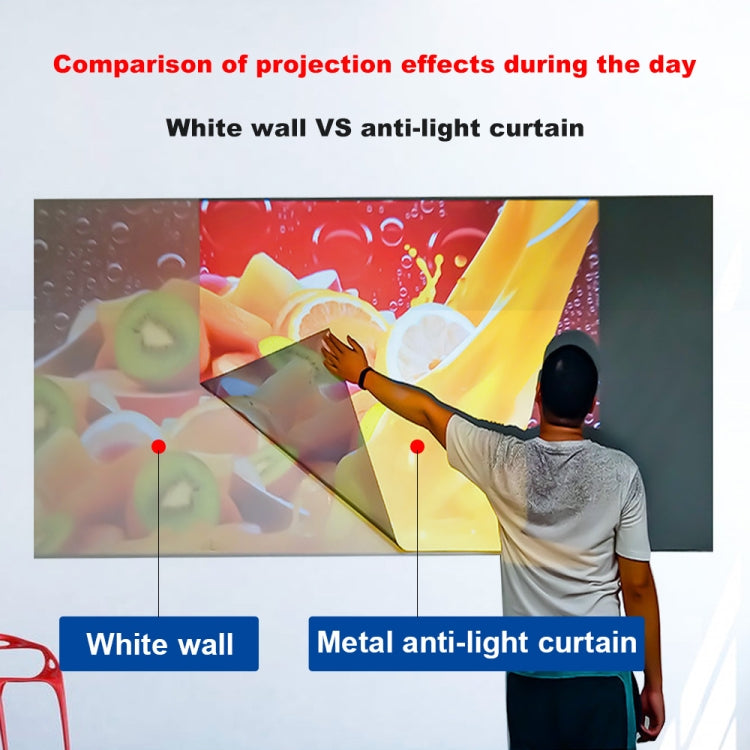 Folding Metal Anti-Light HD Projection Curtain, Size: 100 inch 16:9 221x125cm - Consumer Electronics by buy2fix | Online Shopping UK | buy2fix