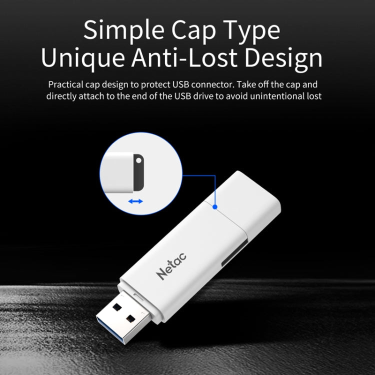 Netac U185 High Speed USB3.0 Cap Car Computer Music USB Drive, Capacity: 64GB - USB Flash Drives by Netac | Online Shopping UK | buy2fix