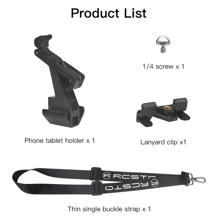 RCSTQ Remote Control Phone Tablet Bracket for DJI Mavic 3/Mini 2/Mini 3 Pro,Style: With Thin Lanyard - DJI & GoPro Accessories by RCSTQ | Online Shopping UK | buy2fix