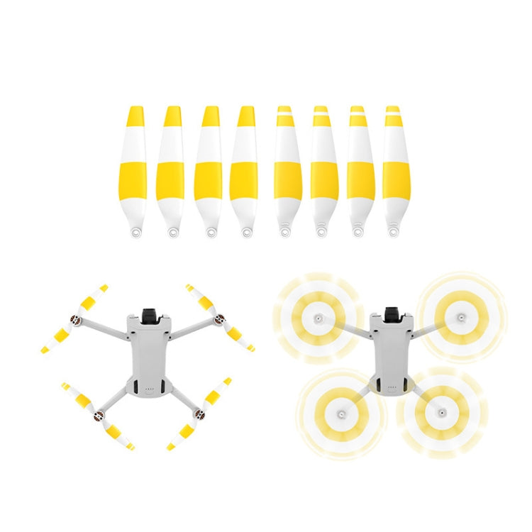 8 PCS 6030F Double Sided Colorful Low Noise Wing Propellers For DJI Mini 3 Pro, Color:  White Yellow - DJI & GoPro Accessories by buy2fix | Online Shopping UK | buy2fix