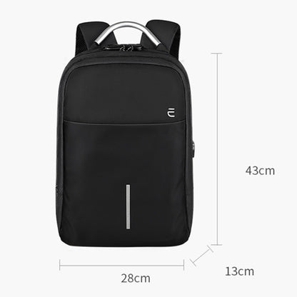 SJ16 Laptop Anti-Theft Backpack, Size: 13 inch-15.6 inch(Mysterious Black) - Backpack by buy2fix | Online Shopping UK | buy2fix