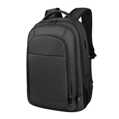 SJ06 Outdoor Large Capacity Laptop Backpack, Size: 13 inch-15.6 inch(Mysterious Black) - Backpack by buy2fix | Online Shopping UK | buy2fix