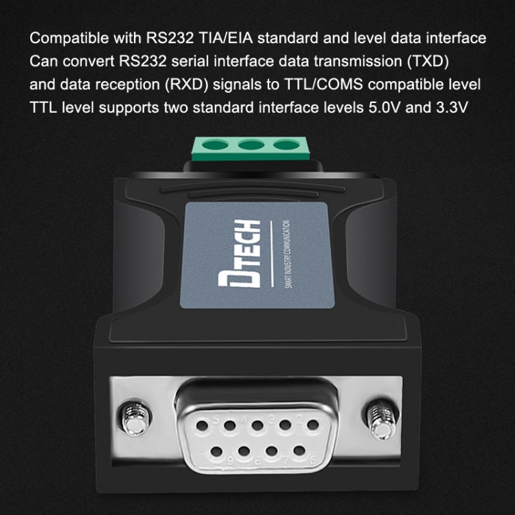 DTECH DT-9005 Without Power Supply RS232 To TTL Serial Port Module, Interface: 5V Module - RS485 / RS232 Series by DTECH | Online Shopping UK | buy2fix