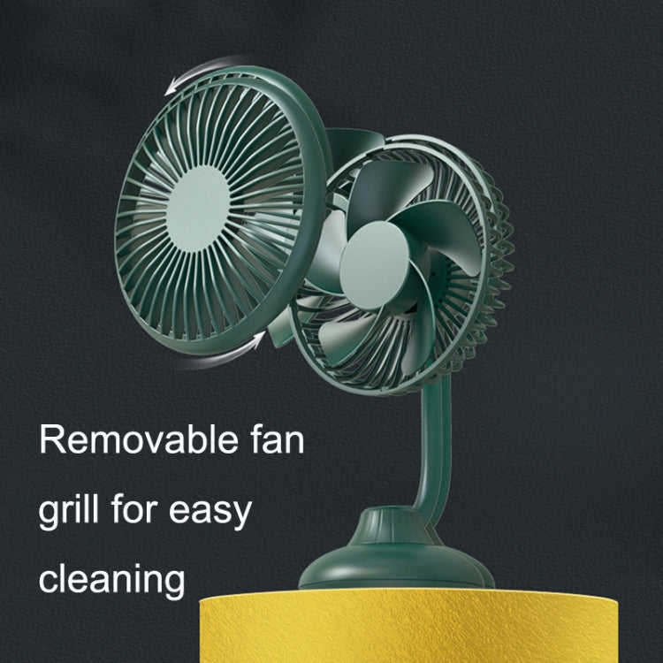 F502 Mini Hose Small Fan Car USB Fan(Black) - In Car by buy2fix | Online Shopping UK | buy2fix