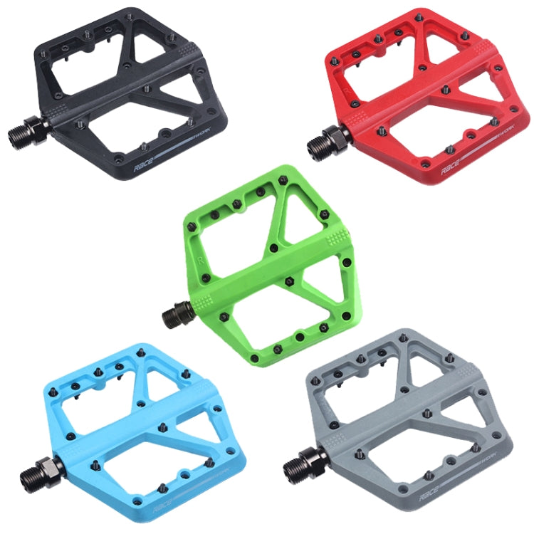 RACEWORK RK66 Mountain Bike Nylon Fiber Pedals(Black) - Pedals by RACEWORK | Online Shopping UK | buy2fix